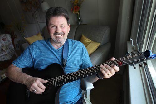 Kirk Leavesley is a musician/singer who has hepatitis. He founded the first hepatitis support group and is sharing his story in advance of World Hepatitis Day. -See Shamona Harnett story- July 22, 2015   (JOE BRYKSA / WINNIPEG FREE PRESS)