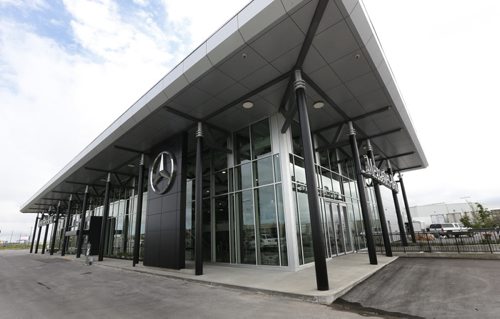 The new Mercedes-Benz Winnipeg location at 23 Rothwell Road, off Route 90.  For Randy Turner story about the death of the stand-alone, family-owned dealerships that used to run along Portage and downtown. Wayne Glowacki / Winnipeg Free Press July 24 2015