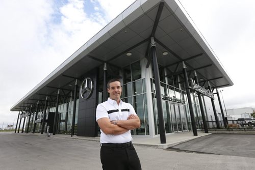 Brian Lowes, pres. and GM of Mercedes-Benz Winnipeg at the new Mercedes-Benz Winnipeg location at 23 Rothwell Road, off Route 90. For Randy Turner story about the death of the stand-alone, family-owned dealerships that used to run along Portage and downtown. Wayne Glowacki / Winnipeg Free Press July 24 2015