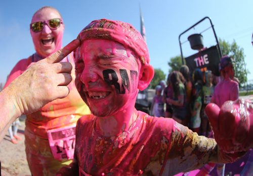 Colour Me Rad 5km run at the Red River Ex grounds, Saturday, July 25, 2015. (TREVOR HAGAN/WINNIPEG FREE PRESS)