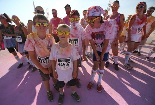 Colour Me Rad 5km run at the Red River Ex grounds, Saturday, July 25, 2015. (TREVOR HAGAN/WINNIPEG FREE PRESS)