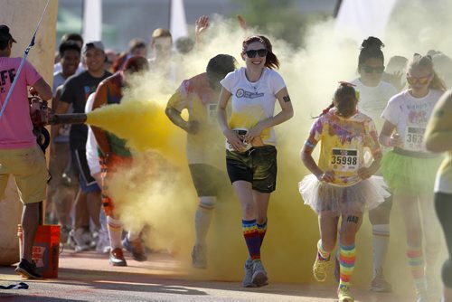 Colour Me Rad 5km run at the Red River Ex grounds, Saturday, July 25, 2015. (TREVOR HAGAN/WINNIPEG FREE PRESS)