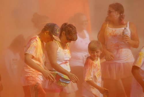 Colour Me Rad 5km run at the Red River Ex grounds, Saturday, July 25, 2015. (TREVOR HAGAN/WINNIPEG FREE PRESS)