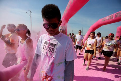 Colour Me Rad 5km run at the Red River Ex grounds, Saturday, July 25, 2015. (TREVOR HAGAN/WINNIPEG FREE PRESS)