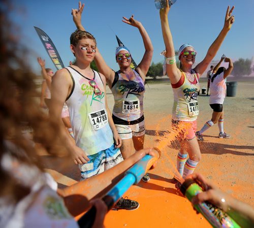 Colour Me Rad 5km run at the Red River Ex grounds, Saturday, July 25, 2015. (TREVOR HAGAN/WINNIPEG FREE PRESS)