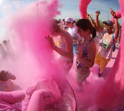 Colour Me Rad 5km run at the Red River Ex grounds, Saturday, July 25, 2015. (TREVOR HAGAN/WINNIPEG FREE PRESS)