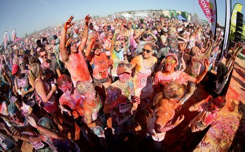 Colour Me Rad 5km run at the Red River Ex grounds, Saturday, July 25, 2015. (TREVOR HAGAN/WINNIPEG FREE PRESS)