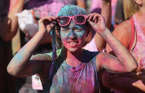 Colour Me Rad 5km run at the Red River Ex grounds, Saturday, July 25, 2015. (TREVOR HAGAN/WINNIPEG FREE PRESS)