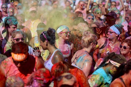 Colour Me Rad 5km run at the Red River Ex grounds, Saturday, July 25, 2015. (TREVOR HAGAN/WINNIPEG FREE PRESS)