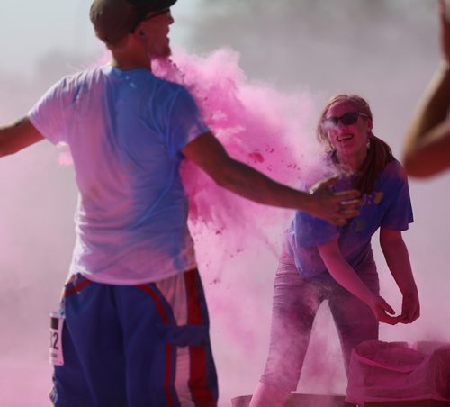 Colour Me Rad 5km run at the Red River Ex grounds, Saturday, July 25, 2015. (TREVOR HAGAN/WINNIPEG FREE PRESS)