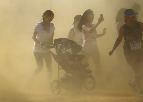 Colour Me Rad 5km run at the Red River Ex grounds, Saturday, July 25, 2015. (TREVOR HAGAN/WINNIPEG FREE PRESS)