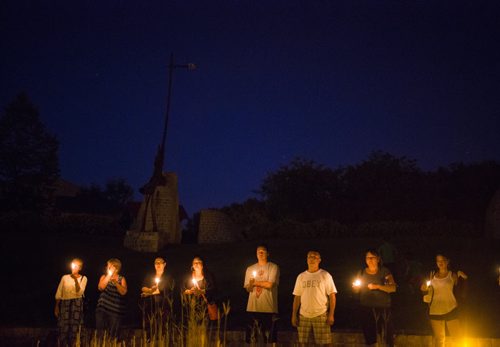 A candlelit vigil for all missing and murdered at the Forks in Winnipeg on Saturday, July 25, 2015.  Mikaela MacKenzie / Winnipeg Free Press