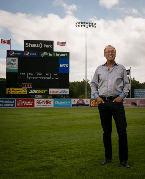 Former Mayor of Winnipeg Sam Katz photographed at Shaw Park Tuesday afternoon. July 28, 2015 - MELISSA TAIT / WINNIPEG FREE PRESS