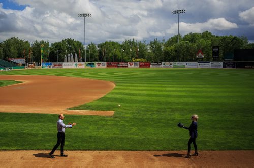 Former Mayor of Winnipeg Sam Katz photographed at Shaw Park Tuesday afternoon. July 28, 2015 - MELISSA TAIT / WINNIPEG FREE PRESS