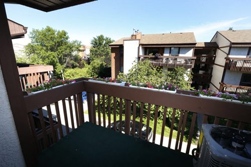 Homes. The condo at 153 - 144 Portsmouth Boulevard in the Terraces of Tuxedo. The view from the balcony, The realtor is Andrew Single.  Todd Lewys story Wayne Glowacki / Winnipeg Free Press July 31 2015