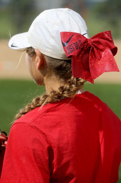 Kiera Shwaluk, 15. Team Manitoba. Team Toba. Fashion. Connie Tamoto story about bows, Saturday, August 1, 2015. (TREVOR HAGAN/WINNIPEG FREE PRESS)