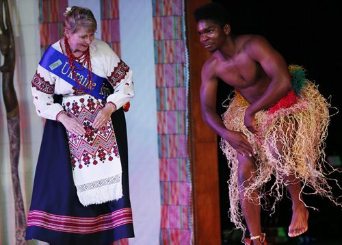 August 2, 2015 - 150802  - Dancers perform at the Africa Folklorama  pavilion Sunday, August 2, 2015. John Woods / Winnipeg Free Press
