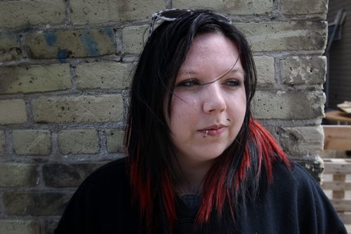 Stacie Price whose dad and mom were selling marijuana illegally in their store on Main Street were arrested Tuesday afternoon.  150804 August 04, 2015 MIKE DEAL / WINNIPEG FREE PRESS