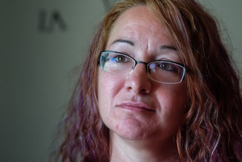 Thelma Krull's daughter, Lisa Besser (pictured), along with her dad, Bob Krull, and family friend, Connie Muscat sat down for an interview with Winnipeg Free Press reporter Mike McIntyre. Thelma has been missing for almost four weeks. 150805 - Wednesday, August 05, 2015 -  MIKE DEAL / WINNIPEG FREE PRESS
