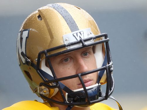 Winnipeg Blue Bomber QB  Drew Willy at practice Thursday at Investors Group Field See Paul Wiecek story- Aug 06, 2015   (JOE BRYKSA / WINNIPEG FREE PRESS)