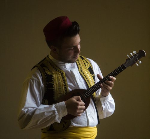 Maroje Lambeta plays a kind of tamburica called a prim at the Croatian Pavilion of Folklorama in Winnipeg on Thursday, Aug. 6, 2015.  Mikaela MacKenzie / Winnipeg Free Press