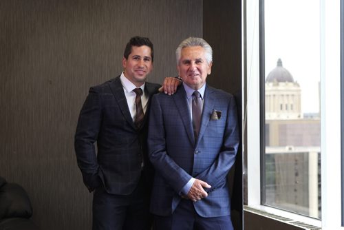 Saturday special, profiling the unique number of father-son lawyer combos now in city. Portraits of the Wolson's (Richard and his son Daniel) taken in their office on Broadway.  See Mike McIntyre story.  Aug 6, 2015 Ruth Bonneville / Winnipeg Free Press