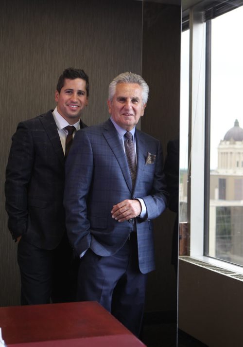 Saturday special, profiling the unique number of father-son lawyer combos now in city. Portraits of the Wolson's (Richard and his son Daniel) taken in their office on Broadway.  See Mike McIntyre story.  Aug 6, 2015 Ruth Bonneville / Winnipeg Free Press