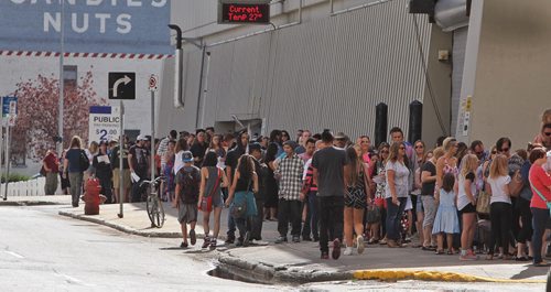 The line went all the way around the block for the casting call at Fairmont Sunday for a movie starring Dennis Quaid, Peggy Lipton and Britt Robertson. 150809 August 09, 2015 MIKE DEAL / WINNIPEG FREE PRESS