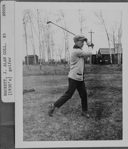 Manitoba Archives Hackett J. Alan Coll. 85 N9006 c 1930's golfer fparchives