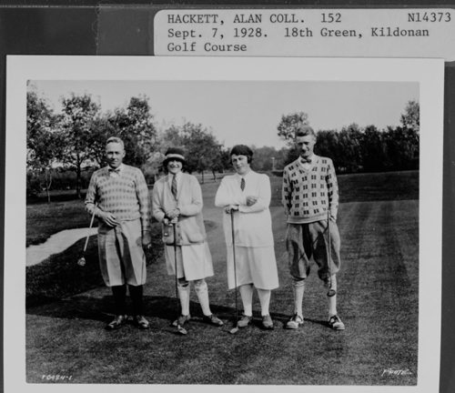 Manitoba Archives Hackett J. Alan Coll. 152 N14373 Sept. 7, 1928 18th green, Kildonan Golf Course fparchives