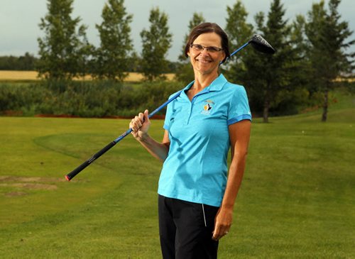 49.8 feature on the 100th anniversary of Manitoba Golf. Portrait of Tammy Gibson -incoming president of Mb Golf. BORIS MINKEVICH / WINNIPEG FREE PRESS PHOTO August 12, 2015