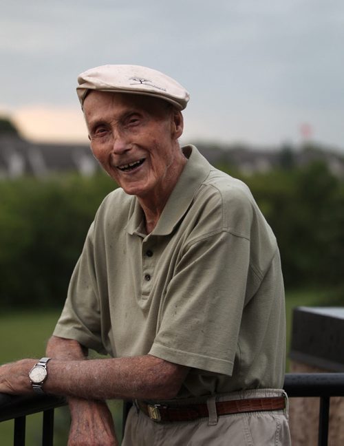 49.8  Portrait of 95-year-old, Joe Vinet oldest past president of Golf Manitoba in 1966 & 67.   Aug 12, 2015 Ruth Bonneville / Winnipeg Free Press