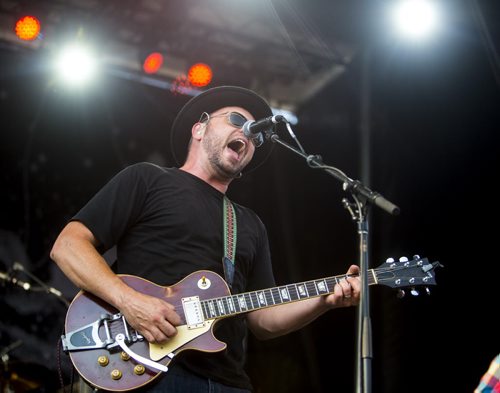 Hawksley Workman plays at the Interstellar Rodeo at the Forks in Winnipeg on Friday, Aug. 14, 2015.   Mikaela MacKenzie / Winnipeg Free Press