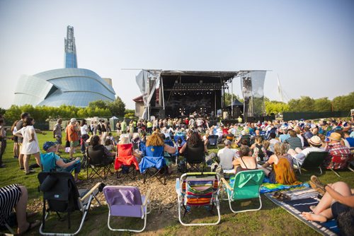 Hawksley Workman plays at the Interstellar Rodeo at the Forks in Winnipeg on Friday, Aug. 14, 2015.   Mikaela MacKenzie / Winnipeg Free Press