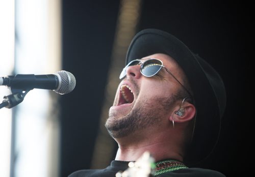 Hawksley Workman plays at the Interstellar Rodeo at the Forks in Winnipeg on Friday, Aug. 14, 2015.   Mikaela MacKenzie / Winnipeg Free Press