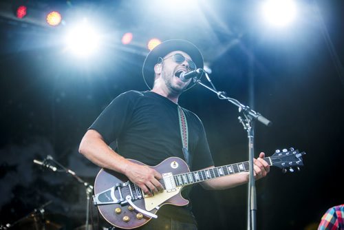 Hawksley Workman plays at the Interstellar Rodeo at the Forks in Winnipeg on Friday, Aug. 14, 2015.   Mikaela MacKenzie / Winnipeg Free Press