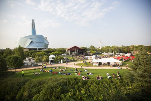 Hawksley Workman plays at the Interstellar Rodeo at the Forks in Winnipeg on Friday, Aug. 14, 2015.   Mikaela MacKenzie / Winnipeg Free Press