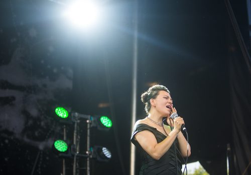 Tanya Tagaq plays at the Interstellar Rodeo at the Forks in Winnipeg on Friday, Aug. 14, 2015.   Mikaela MacKenzie / Winnipeg Free Press