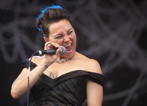 Tanya Tagaq plays at the Interstellar Rodeo at the Forks in Winnipeg on Friday, Aug. 14, 2015.   Mikaela MacKenzie / Winnipeg Free Press