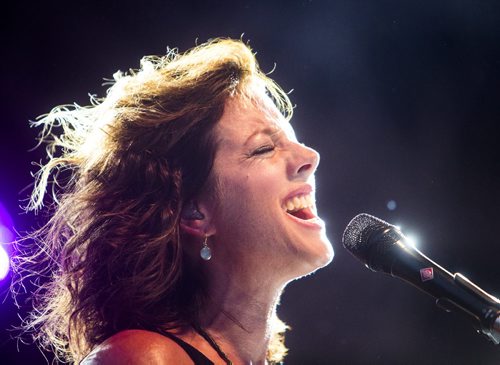 Sarah McLachlan sings at the Interstellar Rodeo at the Forks in Winnipeg on Friday, Aug. 14, 2015.   Mikaela MacKenzie / Winnipeg Free Press