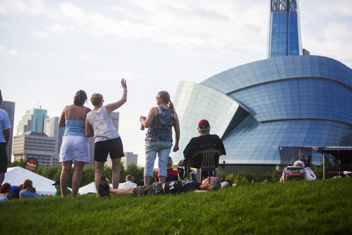 People dance at the Interstellar Rodeo in Winnipeg on Saturday, Aug. 15, 2015.   Mikaela MacKenzie / Winnipeg Free Press