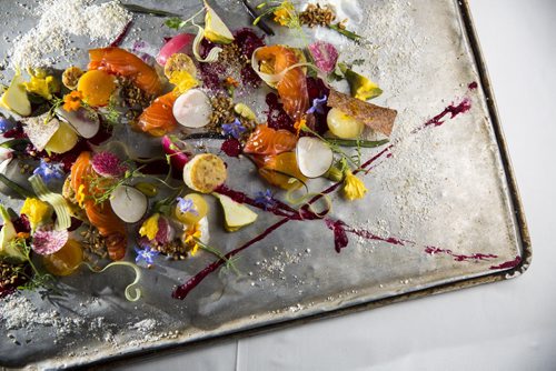 Chef Eraj Jayawickreme creates beautiful and unique food masterpieces at the Fairmont Hotel in Winnipeg on Monday, Aug. 17, 2015.   Mikaela MacKenzie / Winnipeg Free Press