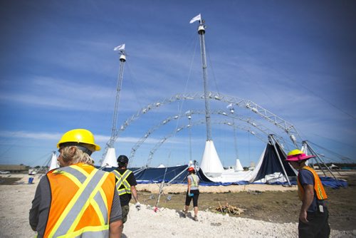 Cavalia rolls into town and sets up their big top in Winnipeg on Tuesday, Aug. 18, 2015.   Mikaela MacKenzie / Winnipeg Free Press