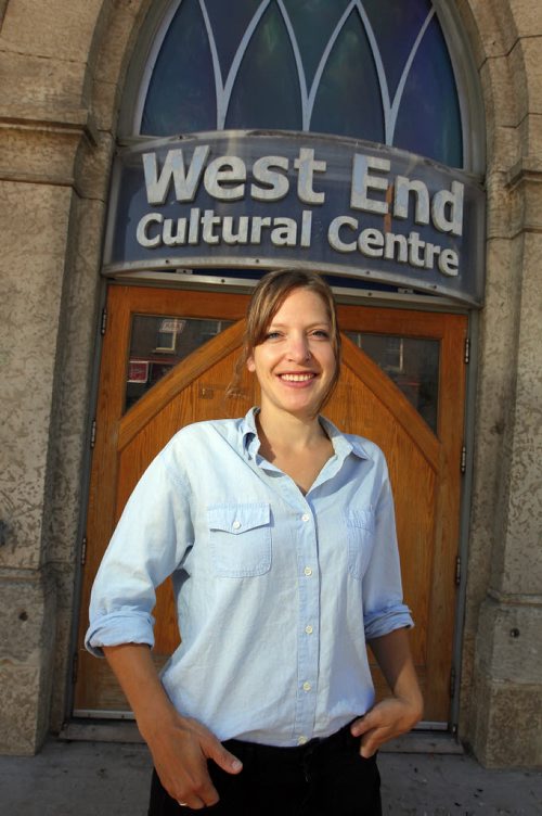 Laura Martens is a volunteer at the West End Cultural Centre. The 30-year-old has volunteered at the music venue for the past four years. BORIS MINKEVICH / WINNIPEG FREE PRESS PHOTO August 19, 2015