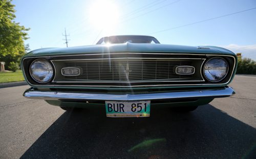 Ernie Tattrosson and his 1968 Chevrolet Camaro, Wednesday, August 19, 2015. (TREVOR HAGAN/WINNIPEG FREE PRESS) for larry d'argis