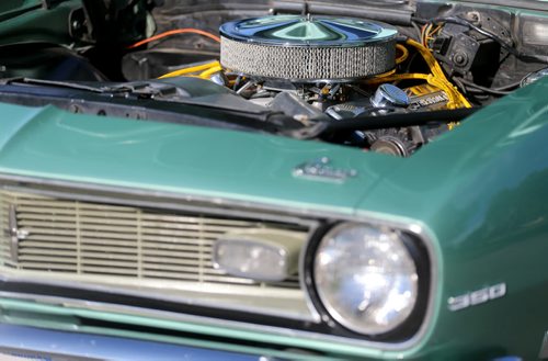 Ernie Tattrosson and his 1968 Chevrolet Camaro, Wednesday, August 19, 2015. (TREVOR HAGAN/WINNIPEG FREE PRESS) for larry d'argis