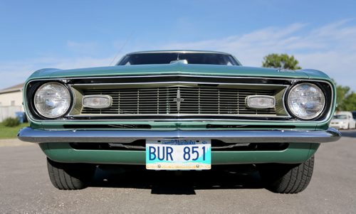 Ernie Tattrosson and his 1968 Chevrolet Camaro, Wednesday, August 19, 2015. (TREVOR HAGAN/WINNIPEG FREE PRESS) for larry d'argis