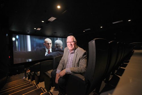 Neil Campbell, President and CEO of Landmark Cinemas sits in a seat in the newly renovated Grant Park Cinema that now has new perks like reserved seating. One of several photos for this story.  See Randall King's story.  Aug 21, 2015 Ruth Bonneville / Winnipeg Free Press