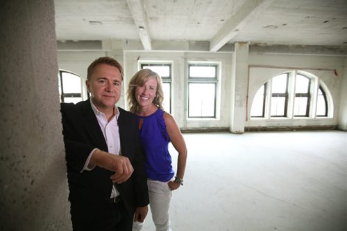 MARK and SHELLEY BULEZIUK,  have a plan to convert this refurbished 101-year-old building into a residential/retail complex with 37 micro apartments on the top four floors, one larger roof-top suite, and one or two retail tenants on the main floor. Main art for Monday real estate column.  Aug 21, 2015 Ruth Bonneville / Winnipeg Free Press