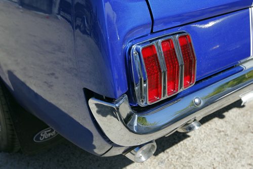 AUTO - Brad MacDonald's 1966 Mustang. Has 5L motor and trans from a newer mustang. BORIS MINKEVICH / WINNIPEG FREE PRESS PHOTO August 24, 2015